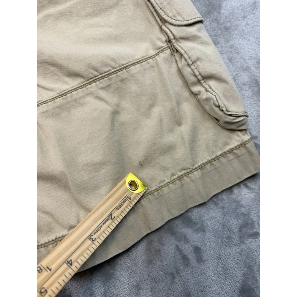 Urban Pipeline Mens Size 34x11.5 Cargo Shorts Khaki Tan Cotton Relaxed